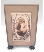 Grandpa with Baby Christening 1890&#39;s Cabinet Card Photograph Nicely Matt... - £18.45 GBP
