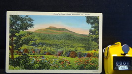 STD Vintage Camel&#39;s Hump Green Mountain Vermont Linen 1937 Unposted - £1.56 GBP