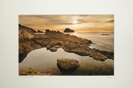 Tom Adams Photography Sunset at Three Arch Rocks Beach Oregon Photo Art 16x20 - £42.63 GBP