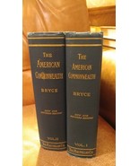 THE AMERICAN COMMONWEALTH * JAMES BRYCE * SET OF TWO 1917 HARDCOVER BOOKS * - £38.15 GBP