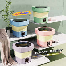New Mini Folding Washing Machine Portable Small Washer For Travel Camping - £91.21 GBP+