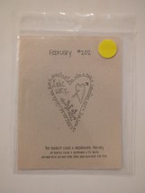 February The Basket Case Embroidery Needlework Therapy Kit #202 Love Heart 1997 - £5.93 GBP