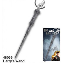 Harry Potter Harry&#39;s Wand Metal Keyring Keychain, NEW UNUSED - £7.12 GBP