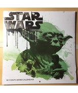 Star Wars 12 month 2018 Calendar Yoda Darth Vader Luke Skywalker Jedi R2-D2 - $14.23 CAD