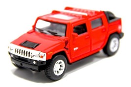 5&quot; Kinsmart 2005 Hummer H2 SUT SUV Diecast Model Toy Car 1:40 Red - £13.36 GBP