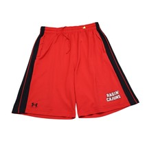 Under Armour Shorts Mens L Red Ragin Cajuns Drawstring High Rise Athletic - $16.71