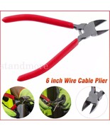 150mm 6&quot; Flush Cut Side Cutters Diagonal Cutting Pliers Wire Cable Nippe... - $11.87