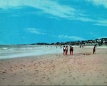 View of Green Harbor Beach MA Massachusetts 1956 Chrome Postcard E1 - $8.87