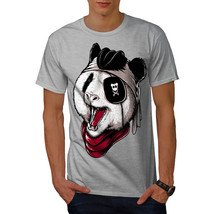 Wellcoda Panda Pirate Evil Animal Mens T-shirt,  Graphic Design Printed Tee - £14.84 GBP+