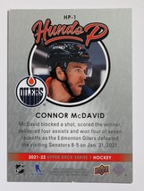 2021 - 2022 CONNOR MCDAVID UPPER DECK HUNDO P NHL HOCKEY CARD HP-1 OILER... - £3.12 GBP
