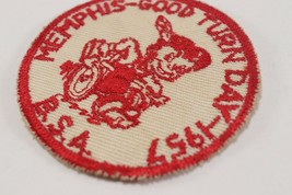 Vintage 1957 Memphis Good Turn Day Wheelchair Boy Scouts of America BSA Patch - £9.34 GBP