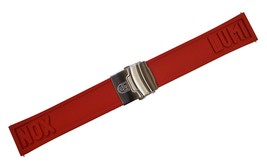 Genuine Luminox Watch Band Strap 24mm EPDM RED Steel 3050/3080/3150/4200/8800 - $89.95