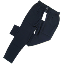 NWT Eileen Fisher Slouchy Ankle in Midnight Silk Georgette Pull-on Crop Pants PP - £72.54 GBP