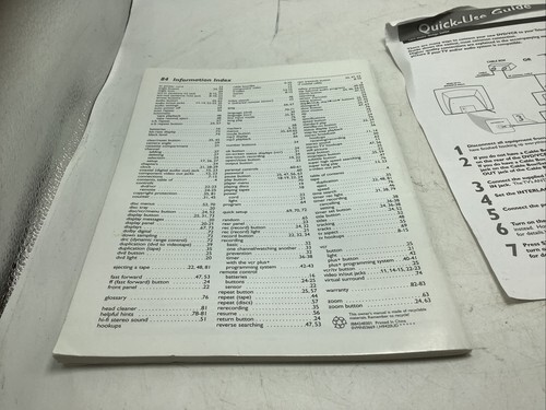 Philips DVD750VR/17 DVD/VCR Player Users Manual only Item image 6