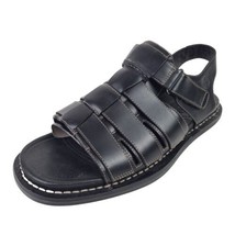 Timberland Chassis 8407 Smart Comfort Fisherman Black Leather Sandals Men Size 8 - £36.08 GBP