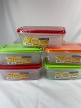 Home Smart 3Pk Snack Reusable Food Container Lids 8.45oz 15oz 27oz CHOOS... - $4.49