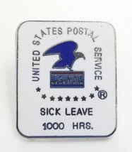 United State Postal Services USPS Sick Leave 1000 Hours Pin US Mail Eagle VTG - $9.99