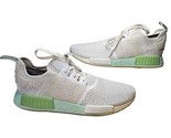 Adidas NMD R1 Boost White Blush Green FV1737 Men&#39;s Size 13 - $28.50
