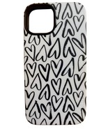 Iphone 14 Black and White Hearts Design Phone Case for Apple iPhone - £23.92 GBP