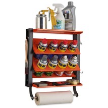 Spray Can Holder, Lube Can Wall Mount Storage Rack Heavy Duty Paint Bott... - £65.12 GBP