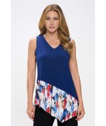Women&#39;s Plus Size Hit Sleeveless Contrast Top - $823.44 MXN
