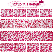 10 PCS Valentines Day Decorations Table Runners Placemats Romantic Lace NEW - £20.00 GBP