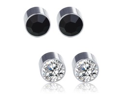 1 Pair,Magnetic Clip ON,DIAMANTE,EAR/NOSE,STUDS Earrings Men Women - £2.78 GBP