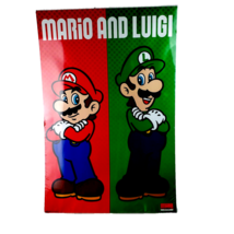 Nintendo Mario &amp; Luigi Poster NWT - £17.00 GBP