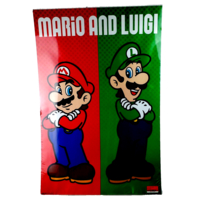 Nintendo Mario &amp; Luigi Poster NWT - £16.35 GBP