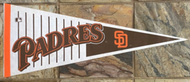 Vtg MLB Baseball Pennant-San Diego Padres Banner - £7.58 GBP
