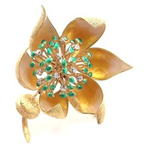 Authenticity Guarantee 
Authentic! Vintage Tiffany &amp; Co Flower 18k Yellow Gol... - £5,195.81 GBP