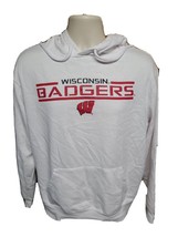 University of Wisconsin Badgers Adult Medium White Hoodie Sweatshirt - £18.77 GBP