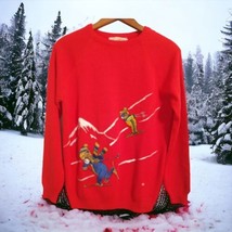 Vtg 70s Ski Design Embroidered Sweater S NEW Deadstock Cyn Les Shirlee D... - £62.88 GBP