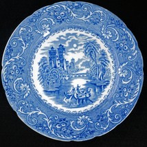 English Staffordshire Transferware Plate Rhine Pattern 19th Century - £52.20 GBP