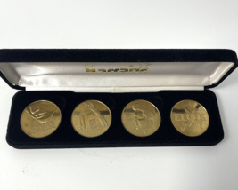 Elvis Presley Commemorative Coins Harrahs Casino 4 COIN SET IN Display C... - £12.81 GBP