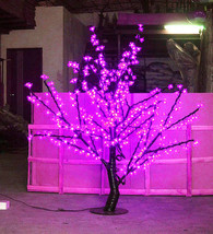 5ft Pink Waterproof LED Cherry Blossom Christmas Tree Night Light Wedding Decor - £227.41 GBP