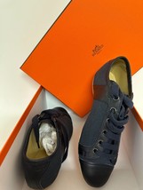 New HERMES Event Tole  Denim Sneakers Shoes 35 US 5 - $539.00