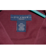 Classic Mens Ivy Crew Brand Long Sleeve Wine Colored Casual Shirt sz 2XL / 52x32 - $15.76