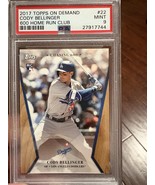 2017 Topps On Demand 600 HR Club #22 Cody Bellinger PSA 9 Mint Rookie RC... - $365.18 MXN