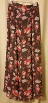 Forever21 - Floral Sheer OverLay Opaque Shorter Lining Maxi Skirt       ... - £5.45 GBP