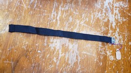 NEW RARE Vintage 1930&#39;s Hadley Duchess Black Nylon Silk Watch Strap cord ornate - £24.29 GBP