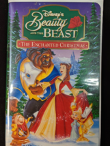 Beauty And The Beast The Enchanted Christmas VHS Movie Cassette Tape - £11.00 GBP