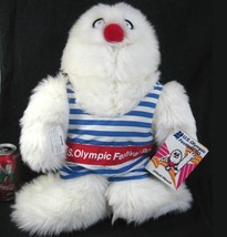 Vintage Bigfoot Monster White Plush Rare US Olympic Festival Mascot Target 1990 - £23.70 GBP