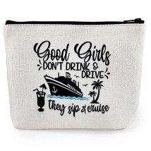 &quot;Good Girls Don&#39;t Drink &amp; Drive&quot; Novelty Print Makeup Pouch - £7.45 GBP