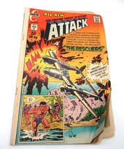 Vtg Charlton Comic Book Attack Vol. 3 No. 14 Bronze Age 1973 Rescuers - $152.29 MXN