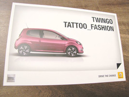 Renault Twingo Tattoo Fashion Original Drive the Change Cardboard Brochure-
s... - £10.24 GBP