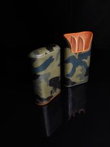 Brizard and Co  3 Cigar Case in  Camouflage Leather NIB image 4