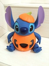 Disney Stitch Figure Desk Room Digital Alarm. Pumpkin Halloween Theme New No Box - £79.56 GBP
