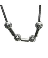 Sterling Silver Necklace 17” Moving Beads Design Gift for Her 925 Jewelry - $64.35