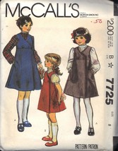 McCALL&#39;S PATTERN 7725 DATED 1981 SIZE 8 GIRL&#39;S JUMPER &amp; BLOUSE UNCUT - $3.00